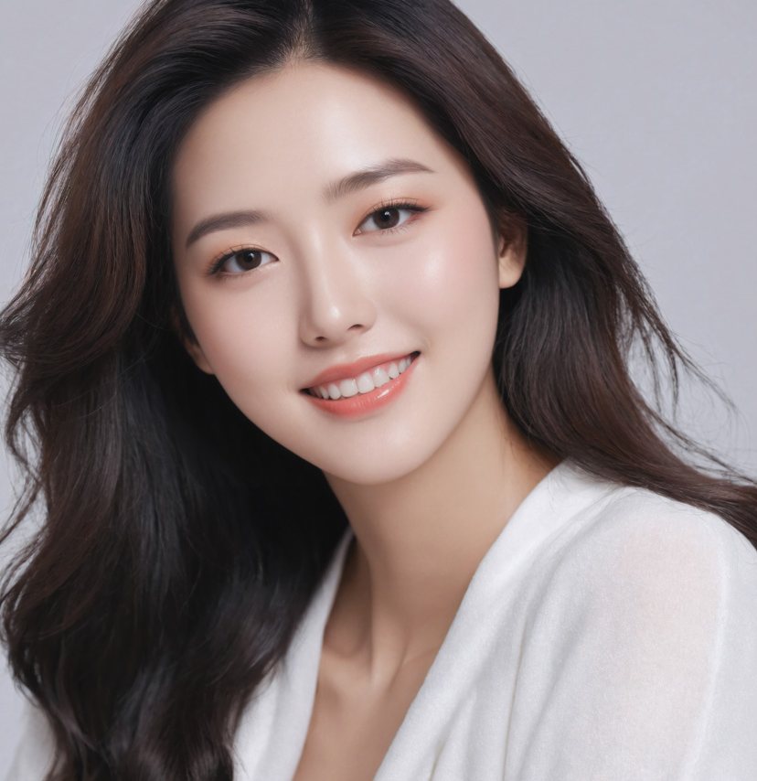 자연스러운 눈매의 모델